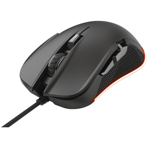 Trust GXT 922 Ybar - Bedrade Gaming Muis - 7200 DPI RGB - Zwart