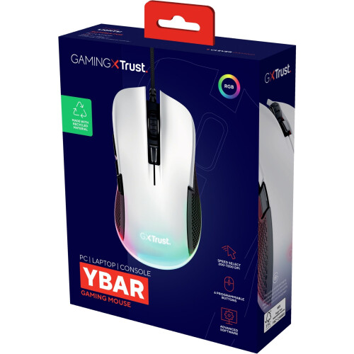 Trust GXT 922W Ybar Eco - Draadloze Gaming Muis - 7200dpi - 6 Knoppen Tweedehands