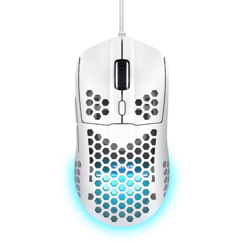 Trust GXT 928 HELOX - Gaming Muis - Ultra Lichtgewicht 65g - Wit Tweedehands
