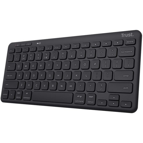Trust Lyra - Draadloos Toetsenbord - 3 apparaten - AZERTY Belgisch - Zwart Tweedehands