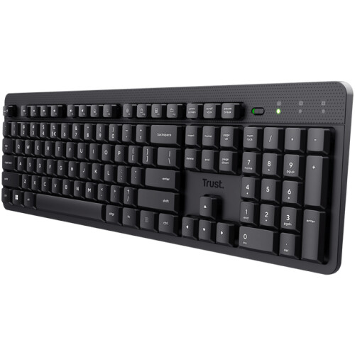 Trust Ody II - Draadloos Toetsenbord - Stil en Comfortabel - Qwerty US - Zwart