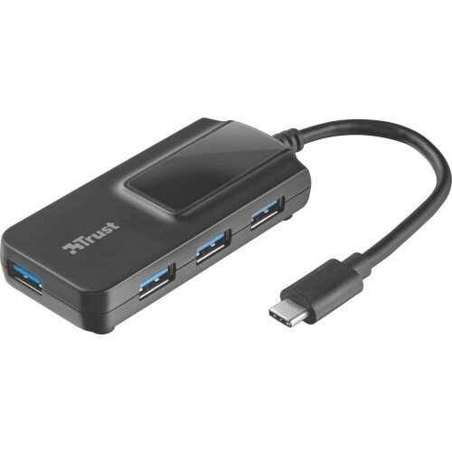 Trust Oila - USB 3.0 Hub - 4 Poorts USB Type C naar Type A - Zwart