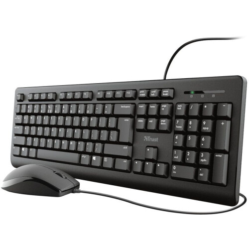 Trust Primo - Toetsenbord&Muis Set - Morsbestendig - Qwerty UK