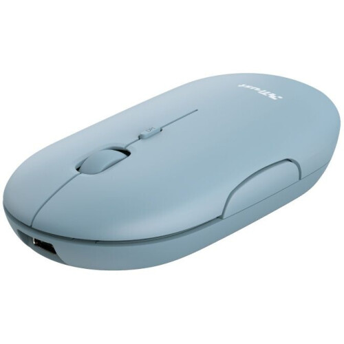 Trust Puck - Draadloze muis - Oplaadbaar - Blauw Tweedehands
