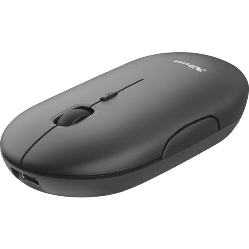 Trust Puck - Draadloze muis - Oplaadbaar - Zwart