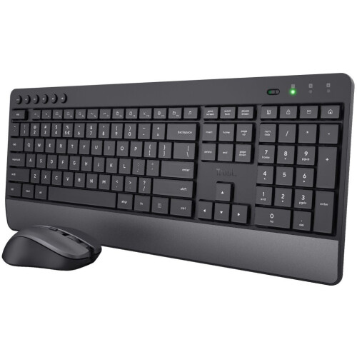 Trust Trezo - Draadloos Toetsenbord en Muis - Stil toetsen - Qwerty (8713439245295) Tweedehands