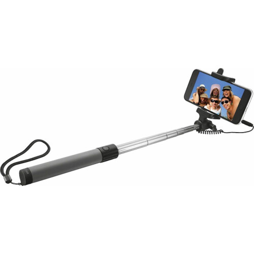 Trust Urban Opvouwbare Selfie Stick - Uitschuifbaar 25-80 cm - Zwart