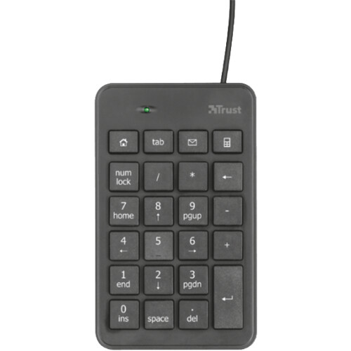 Trust Xalas - Numeriek Toetsenbord - USB 2.0 - Grijs