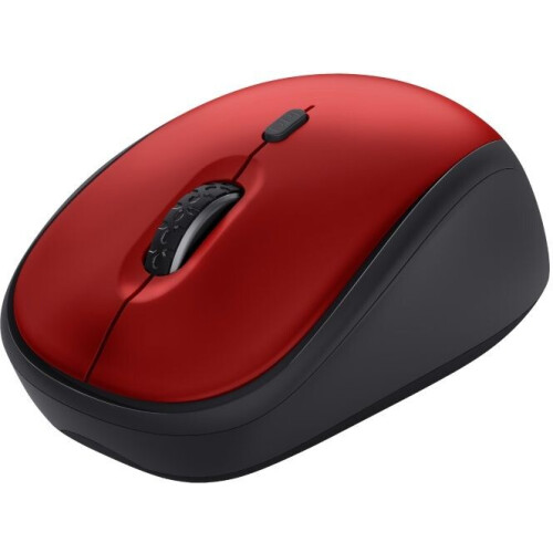 Trust Yvi+ - Draadloze muis - Stille knoppen - Rood Tweedehands