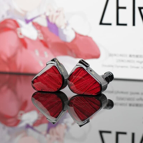 TRUTHEAR Zero: Red - In-Ear Monitors - 2 Dynamische Drivers - Verwisselbare Kabel - Universele Pasvorm - Rood