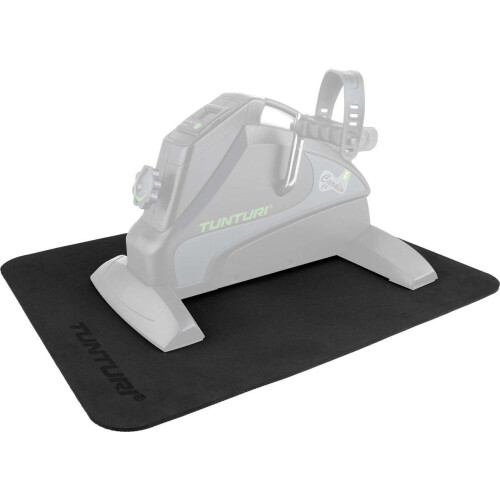 Tunturi Beschermmat - Antislipmat voor Stoelfiets - Geluidsdemping - Zwart 65x52cm