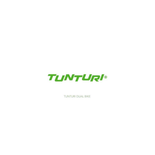 Tunturi Dubbele Bewegingstrainer - Stoelfiets - Verstelbaar - Groen/Wit/Zwart