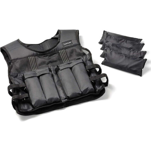 Tunturi Gewichtsvest - Verstelbaar - 15 kg - Zwart