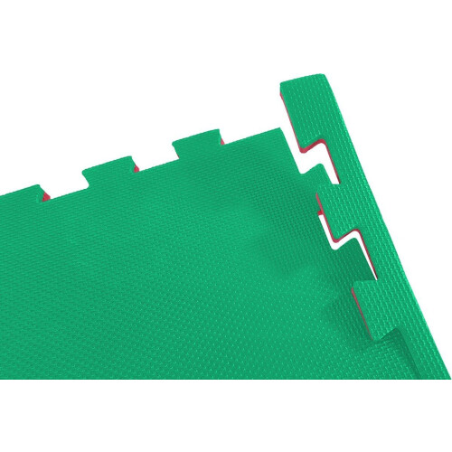 Tunturi Karatemat - Puzzelmat - 2 cm dik - Rood Groen