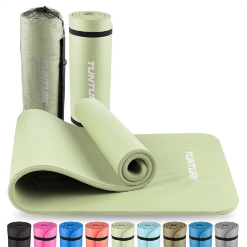 Tunturi NBR - Fitnessmat - Extra dik 15mm - Mint