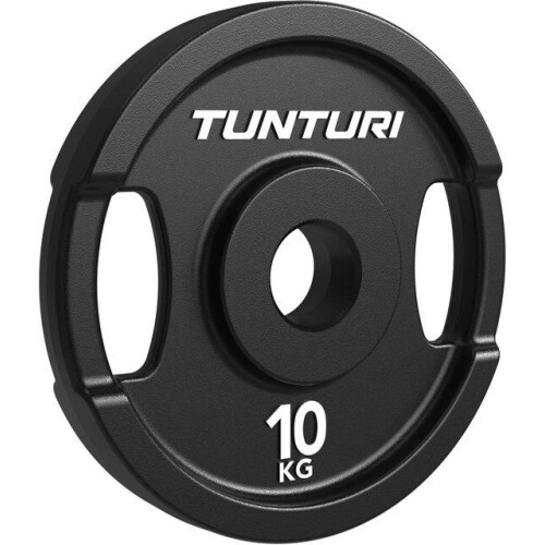 Tunturi Platinum - Gietijzeren Halterschijf - 10 kg - Dubbele handgrepen