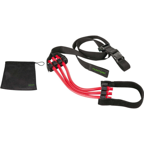 Tunturi Pull Up Assistant - Pull Up Bar Assistant - 3 Weerstandsniveaus - RoodZwart Tweedehands