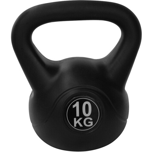 Tunturi PVC Kettle Bell - Kettlebell - 10 kg - Incl. gratis fitness app - Zwart Tweedehands