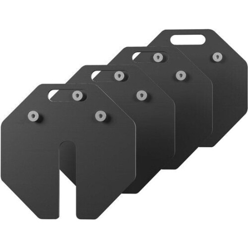Tunturi Rapid Add-on Kit - Gewichtschijven 4x 2 kg - Gietijzer (2 stuks)