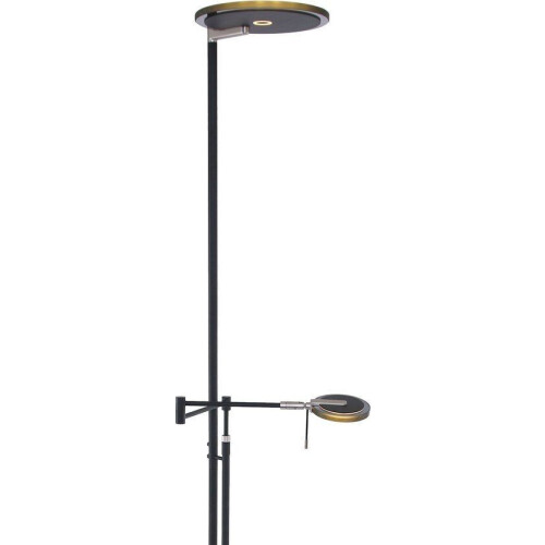 Turound LED 2663ZW - Vloerlamp - Uplighter en leeslamp - Zwart Tweedehands