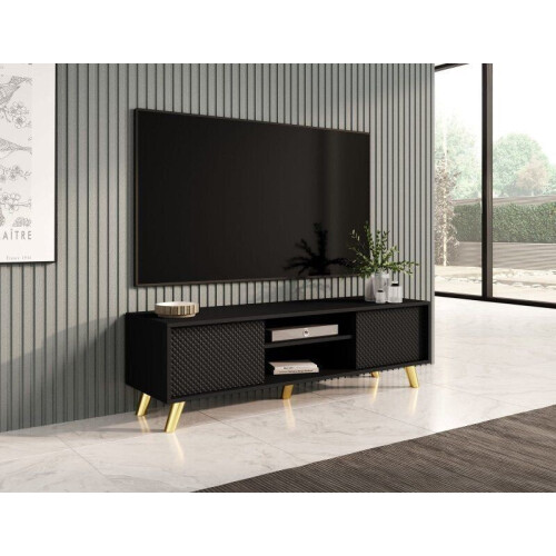 TV meubel - Modern - Zwarte poten - 140 cm