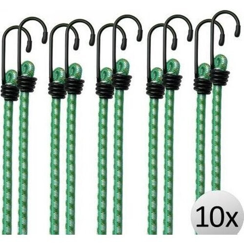 Tweedekans 10 x Rubberen Bagagespin met haken 61 cm x 8 mm Ø Tweedehands