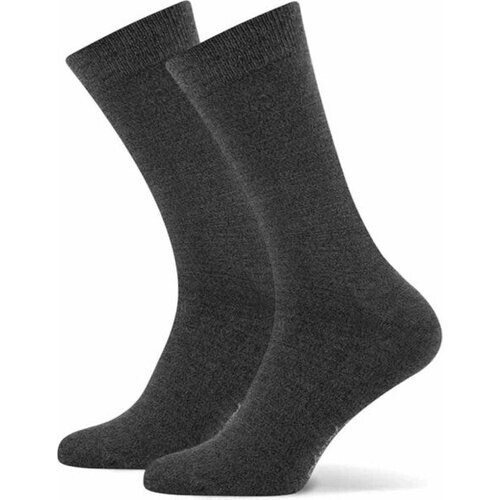 Tweedekans 2-paar bamboe sokken - hoog - Hoge bamboe sokken voor dames en heren - 42 - Grijs Tweedehands