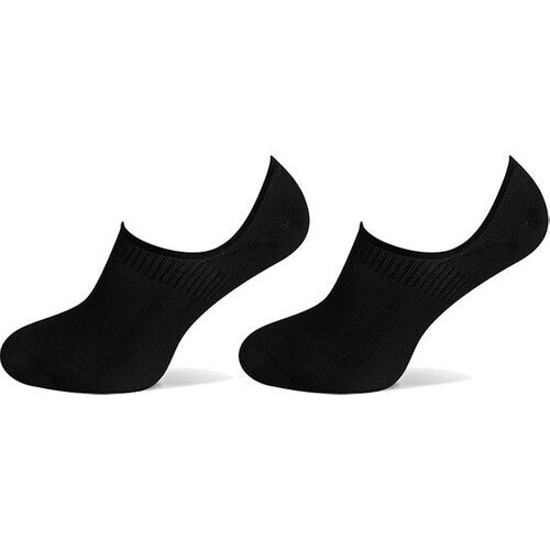 Tweedekans 2-paar onzichtbare Footies bamboe - Lage bamboe sneakersokken - Kousenvoetjes voor dames en heren - 46 - Zwart Tweedehands