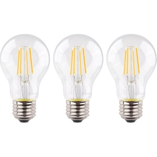 Tweedekans 3 stuks Müller filament led lamp E27 4.9W 470lm 2700K Helder Niet dimbaar A60 Tweedehands