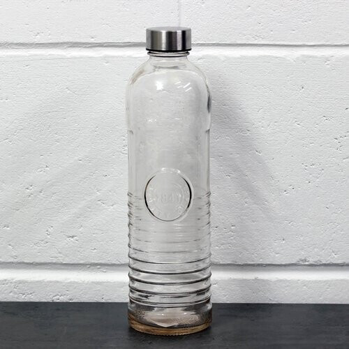 Tweedekans 3 stuks Urban Living Assortiment Design 1 Liter Glazen Fles (Melk Water Helder Drinken) Tweedehands