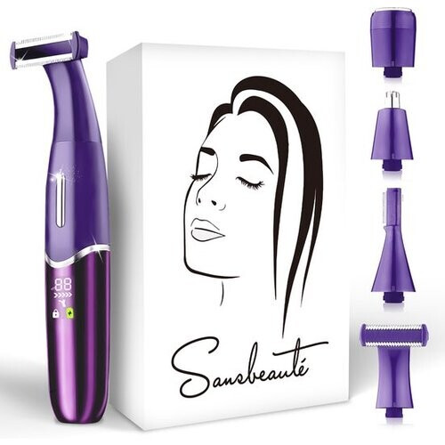 Tweedekans 4-in-1 Bikinitrimmer - Sansbeauté® - Gezicht - Oksels - Benen - Bikinilijn - Wenkbrauw Trimmer - Gezichtsontharing Dames - Intieme Zone - Ladyshaves Bikini - Ontharingsapparaat Electrisch Tweedehands