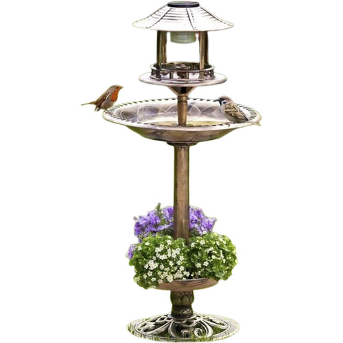 Tweedekans 4-in-1 Vogelbad met Plantenbak Tweedehands