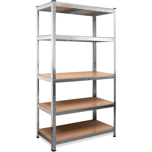 Tweedekans 7House zwaar Uitgevoerde Metalen Opbergrek/Stellingkast met 5 legborden - 875kg draagkracht - (HxBxD) 180x90x60 cm - 175kg per plank Tweedehands