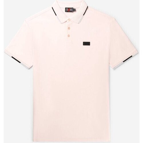 Tweedekans AB Lifestyle - Driekleurige Polo | Barely Pink - Heren - Maat: XS Tweedehands