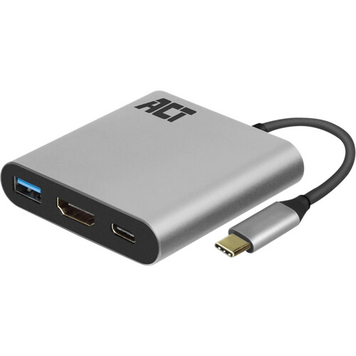 Tweedekans ACT USB-C naar USB en HDMI adapter met power delivery Tweedehands