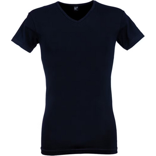 Tweedekans Alan Red Oklahoma Heren T-Shirts - Body Fit - V-Hals - Maat L - Navy - 4-Pack - 93% Katoen / 7% Elastaan Tweedehands