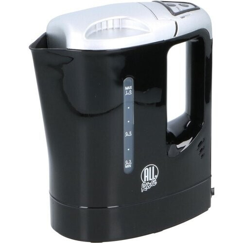 Tweedekans All Ride Reis Waterkoker - 0.8L - Kunststof - 300W - 9x15.50x20.30 cm - Zwart Tweedehands