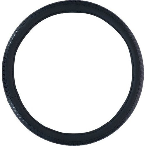 Tweedekans All Ride Stuurhoes Auto 38CM - Geschikt voor Stuurwielen 37-39CM - Comfortabele Grip - Anti-Slip - Auto Decoratie - Kunstleer - Zwart Tweedehands