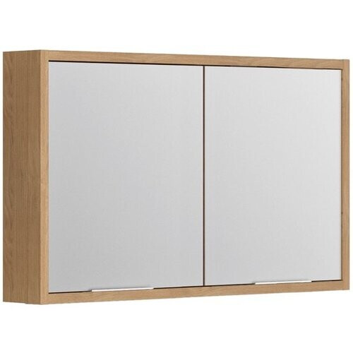 Tweedekans Allibert Sorento spiegelkast 120 cm 2 deurs met VDE, Nederlands stopcontact, eik kendal Tweedehands