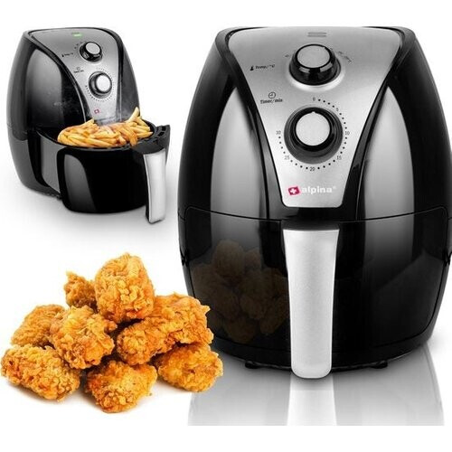 Tweedekans Alpina Airfryer XL - 3.2L - 80 tot 200°C - 1500W - Zwart Tweedehands