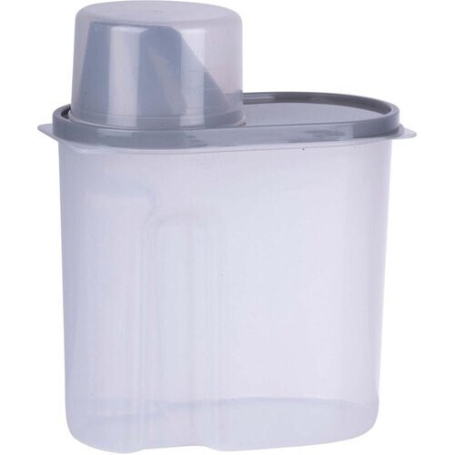 Tweedekans alpina Voorraaddoos met Deksel 1,7 Liter – Bewaardoos met Schenktuit en Maatbeker – Voor Cereal, Pasta, Rijst en Muesli Tweedehands