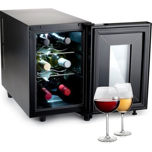 Tweedekans alpina Wijnkoelkast - Wijnklimaatkast 6 Flessen - Instelbare Temperatuur 11°C tot 18°C - Zwart Tweedehands