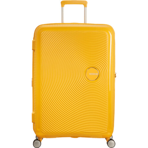 Tweedekans American Tourister Soundbox Expandable Spinner 77cm Golden Yellow Tweedehands