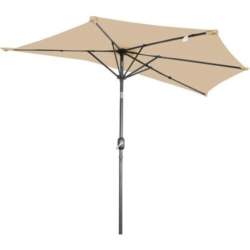 Tweedekans Angel Living Balkonparasol - Halfrond - 265 x 132 cm - Beige Tweedehands