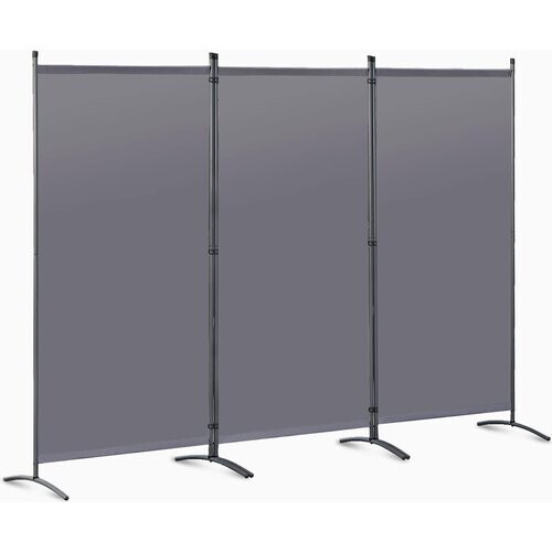 Tweedekans Angel Living Kamerscherm - 3 Panelen - 243 x 170 cm - Grijs Tweedehands