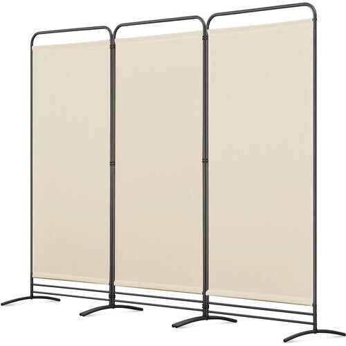 Tweedekans Angel Living Kamerscherm - 3 Panelen - 243 x 180 cm - Beige Tweedehands