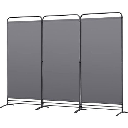 Tweedekans Angel Living Kamerscherm - 3 Panelen - 243 x 180 cm - Binnen & Buiten - Grijs Tweedehands