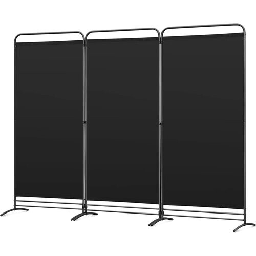 Tweedekans Angel Living Kamerscherm - 3 Panelen - 243 x 180 cm - Zwart Tweedehands