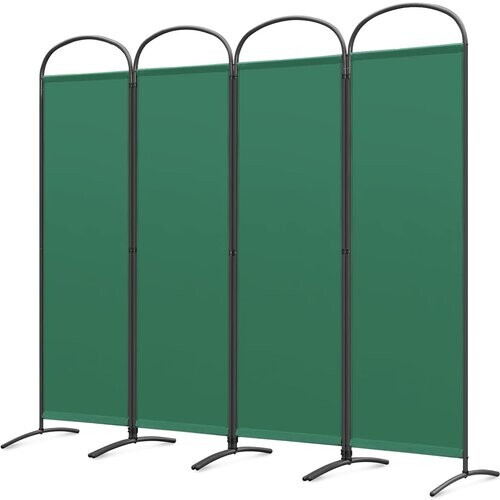 Tweedekans Angel Living Kamerscherm - 4 Panelen - 224 x 182 cm - Binnen en Buiten - Groen Tweedehands