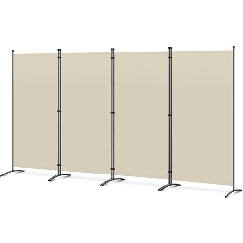Tweedekans Angel Living Kamerscherm - 4 Panelen - 324 x 169 cm - Beige Tweedehands